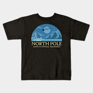 Visit North Pole - Santa's Official Residence Kids T-Shirt